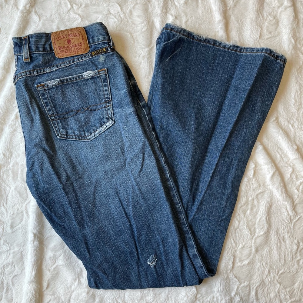 Lucky Brand Dungarees Flare Jean- Women’s 30